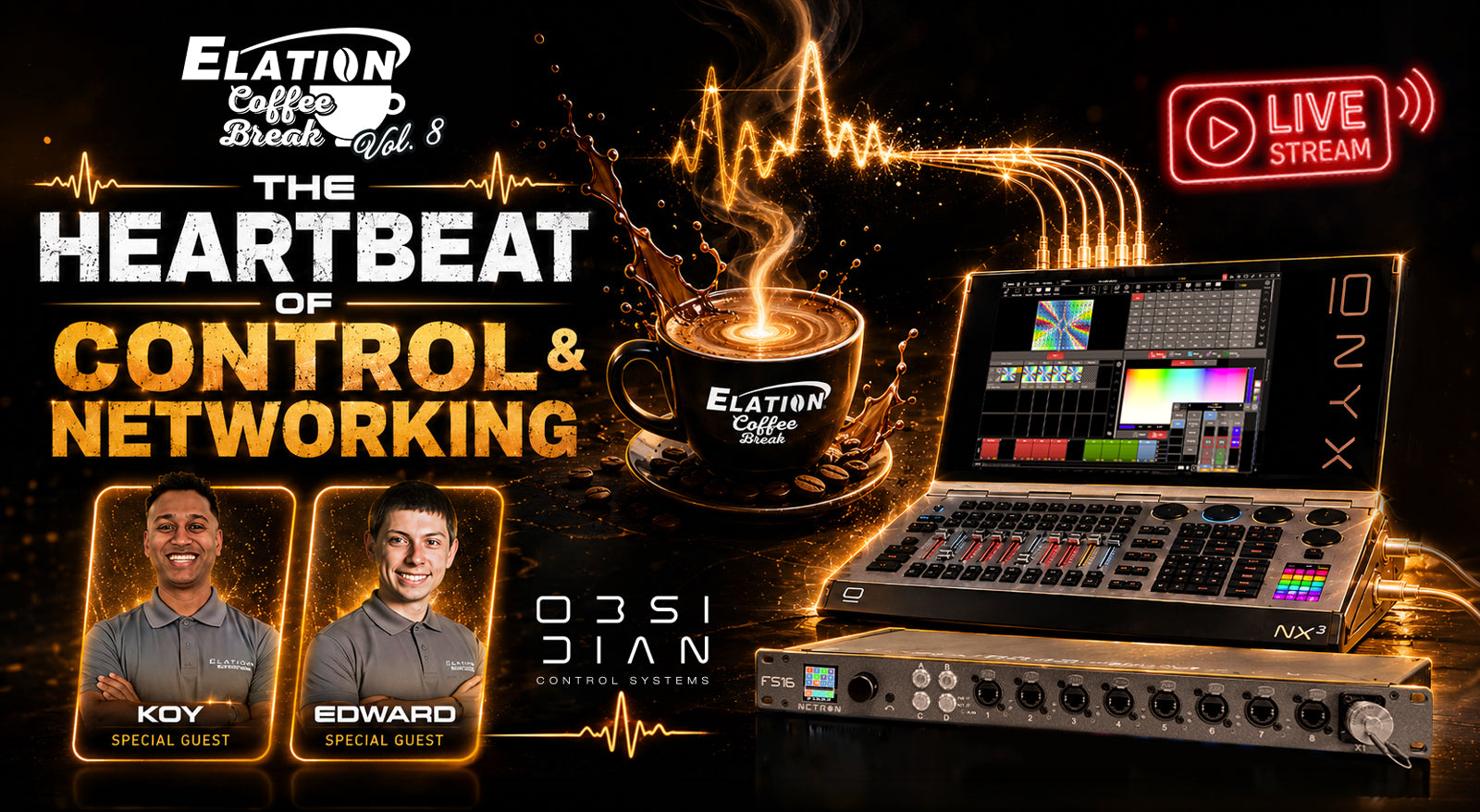 Obsidian Control Systems Takes Center Stage on June 11 Elation Coffee Break