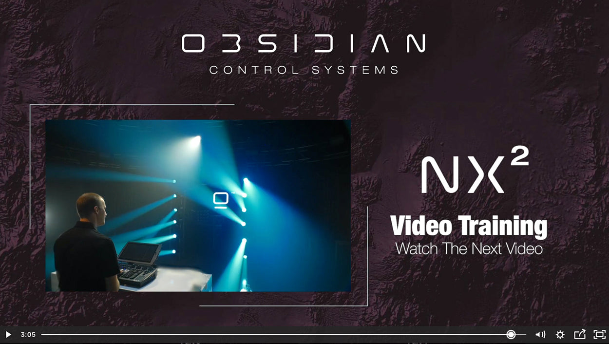 Obsidian Control Systems offers NX2™ lighting console training video series