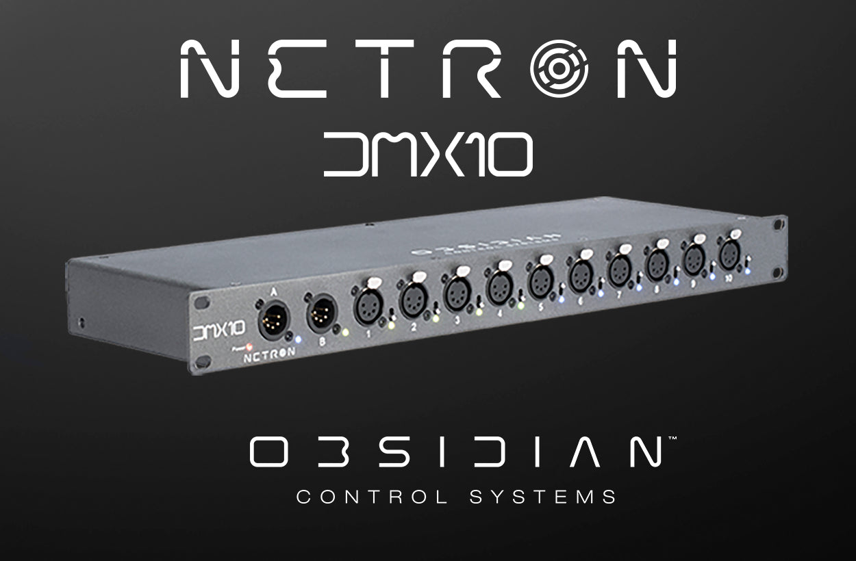 Obsidian launches affordable, flexible NETRON DMX10 AB splitters