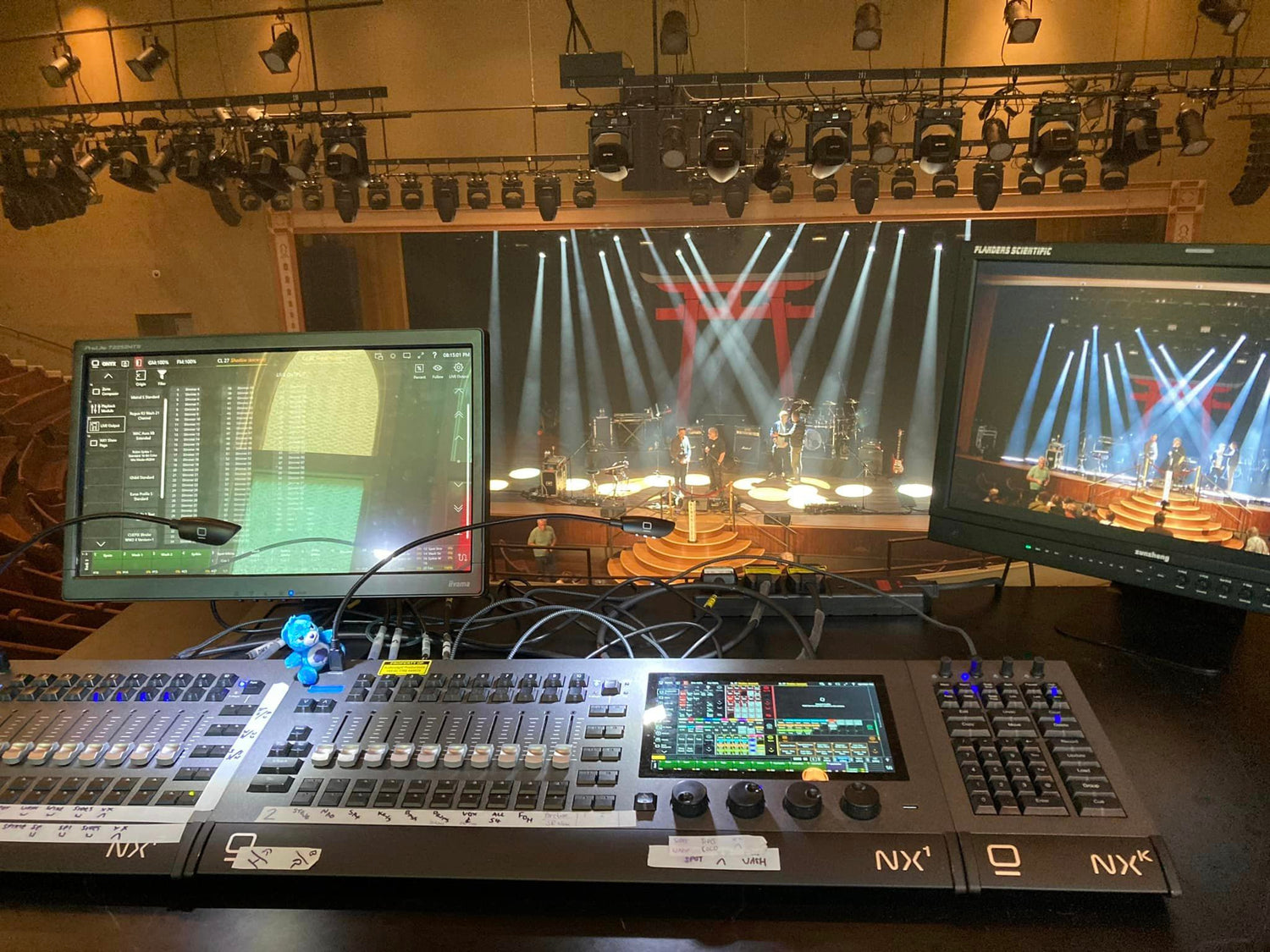 Alec Morris uses Obsidian NX1 console on Steve Hackett Foxtrot at 50 Tour