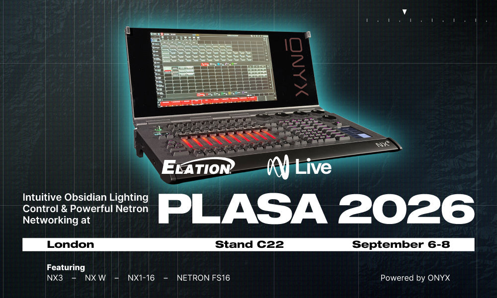 Intuitive Obsidian Lighting Control and Powerful Netron Networking at PLASA 2026