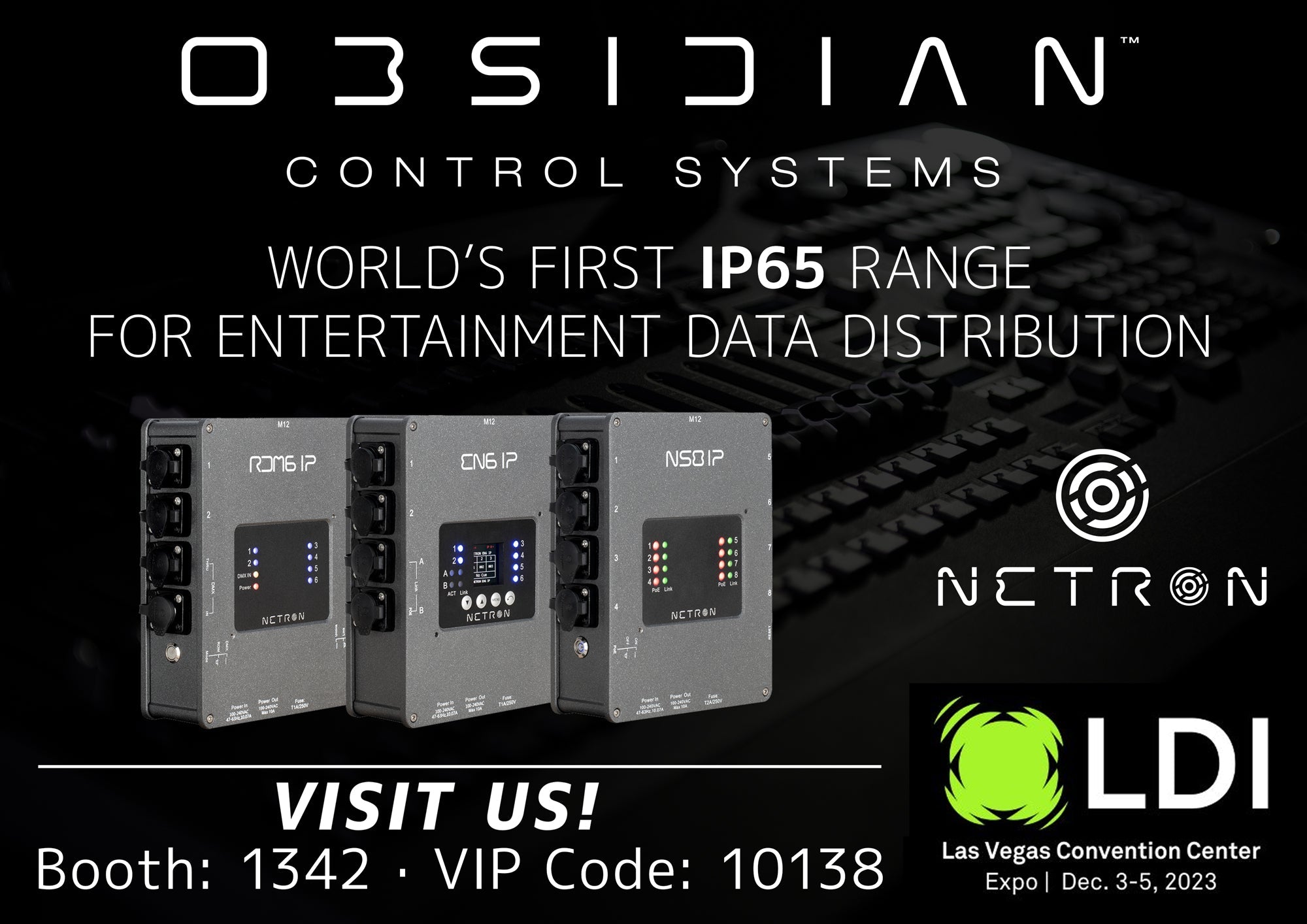 Explore the latest in Obsidian lighting control innovation at LDI 2023